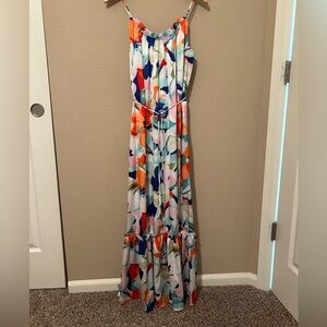 Nicole Miller Floral Maxi Dress